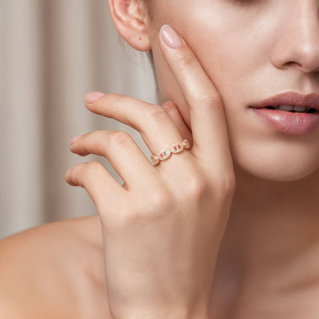 CD Ring mit Diamanten