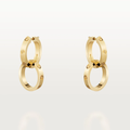 Love Ohrringe 2 Reifen - Diamant