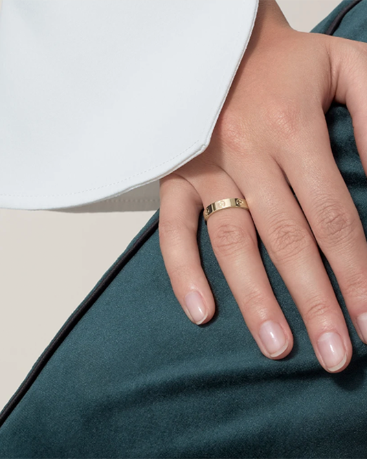Ava Love Ring - Schmal